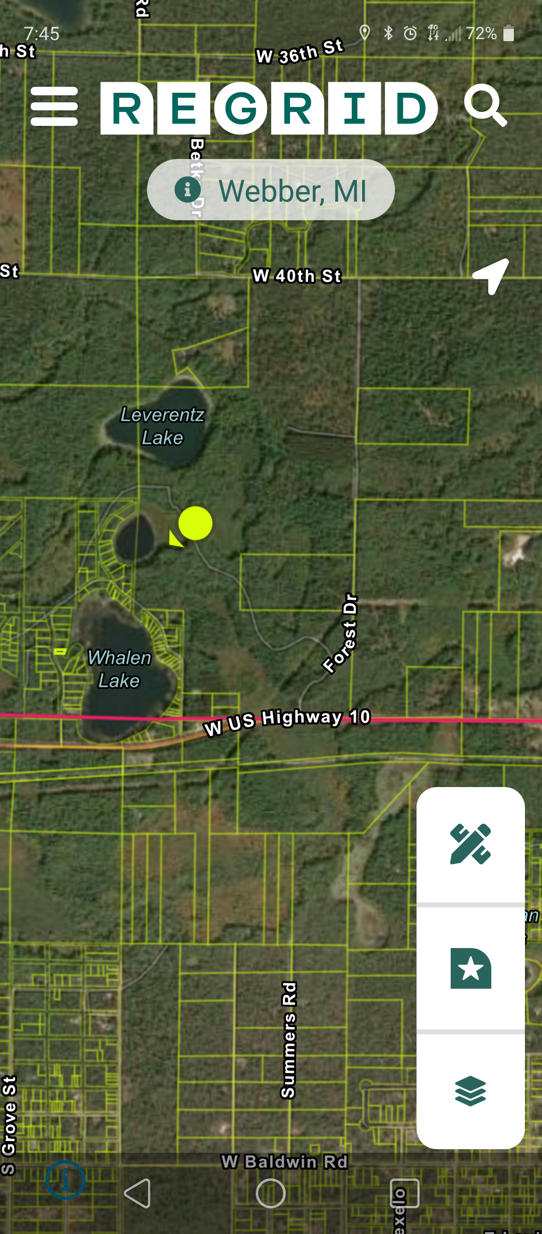 Baldwin area screenshot